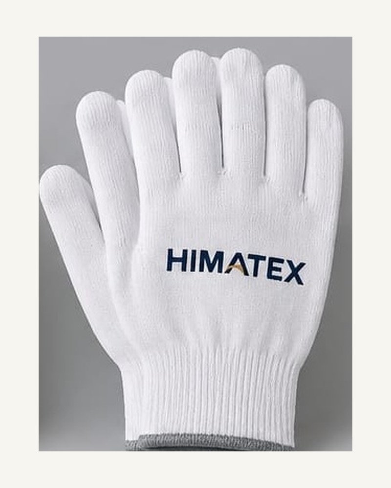 HIMATEX 100% Bleached Cotton Inspection Gloves