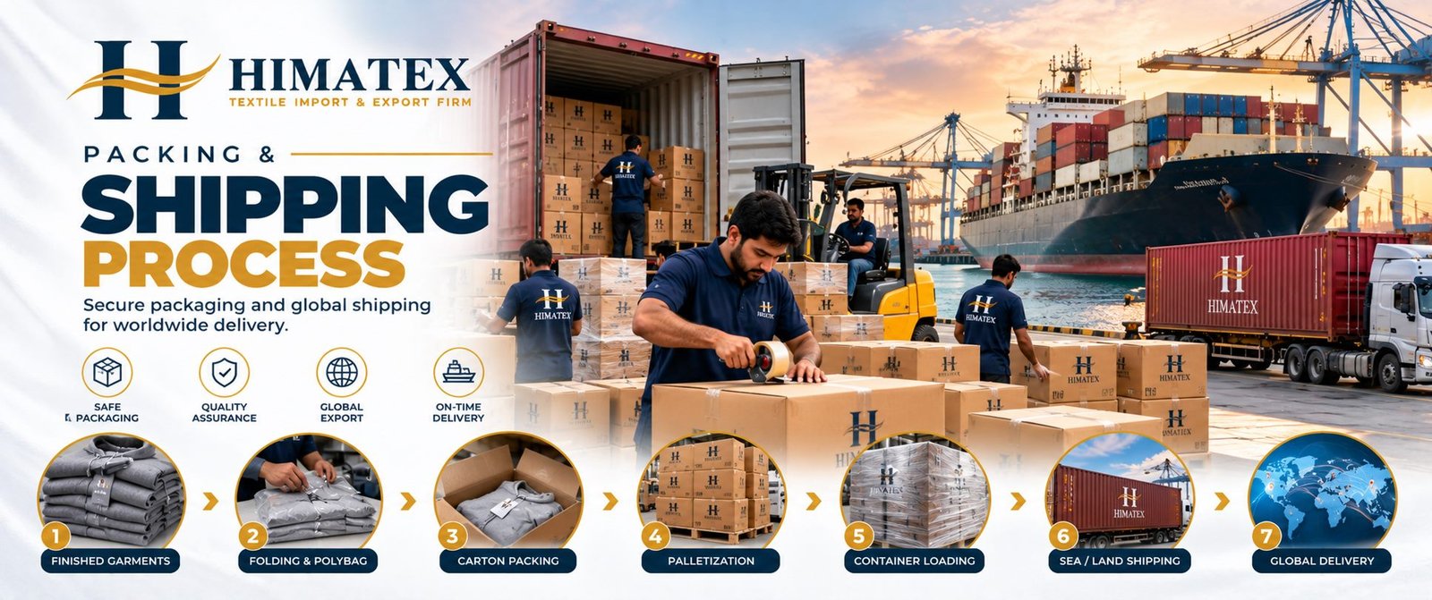 HIMATEX Packing, Shipping and Export